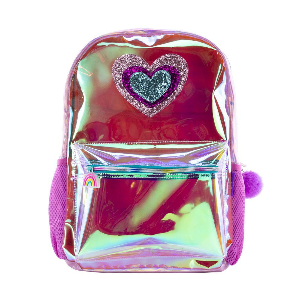 [오드비]트와일라잇 클리어 홀로그램 스타 하트 가방 Twilight Hologram Star Heart Backpack