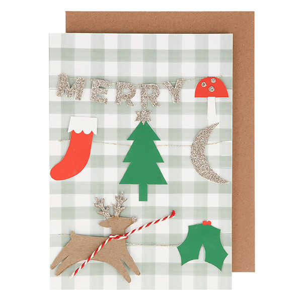 [메리메리]Merry Christmas Garland Card-ME225486