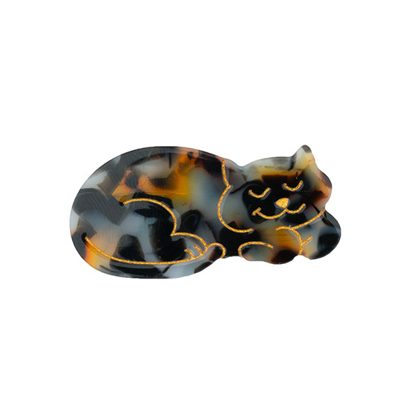 RE[쿠쿠수제뜨]Tortoiseshell Cat 헤어클립-SU00ANPIN0017BEL