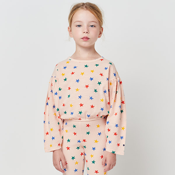 []Multicolor Stars all over long sleeve T-shirt-BB23KSTSHC029210