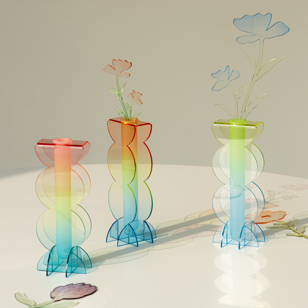 [스튜디오리포소]rounded SUMMER vase - acrylic vase