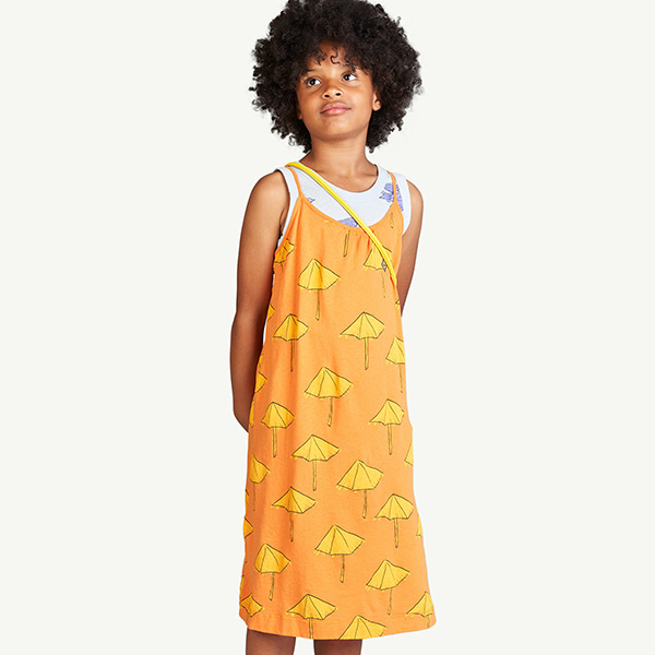 [Ÿ]Umbrella Orange Gazel Dress-TA23KSDRE0162ORA