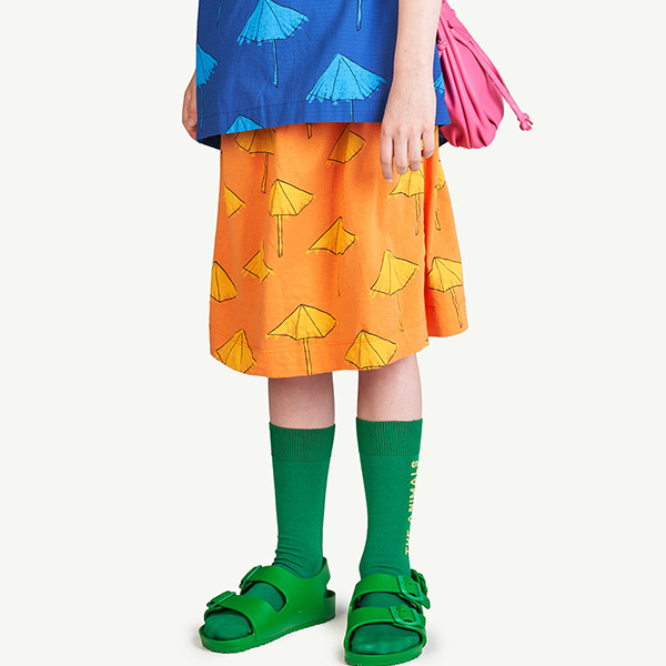 [Ÿ]Umbrellas Orange Kitten Skirt-TA23KSSKI0070ORA