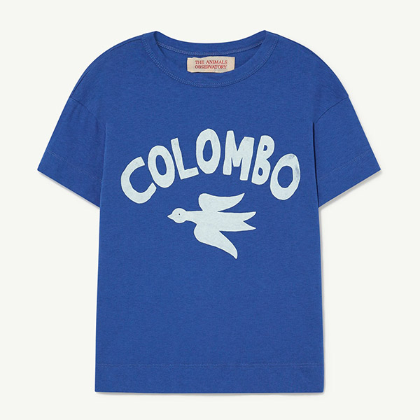  23SS_1차[타오]Colombo Deep Blue Rooster TShirt_티셔츠-TA23KSTSH0017BLU