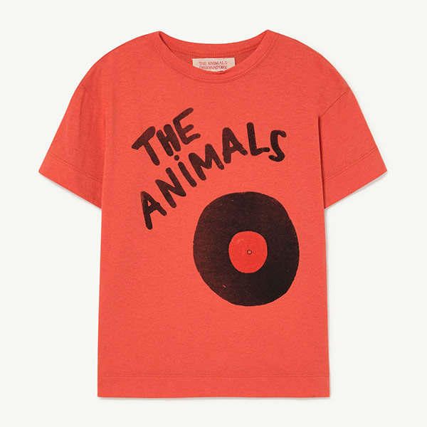 [Ÿ]Animals Red Rooster T-Shirt-TA23KSTSH0018RED