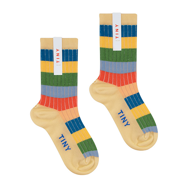 23SS[Ÿ̴ư]MULTICOLOR STRIPES MEDIUM SOCKS_縻-TC23KSSOC0287PWY