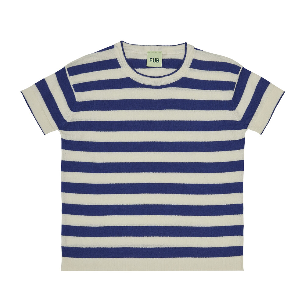 23SS[FUB KIDS]T-Shirt (ecru/cobalt)