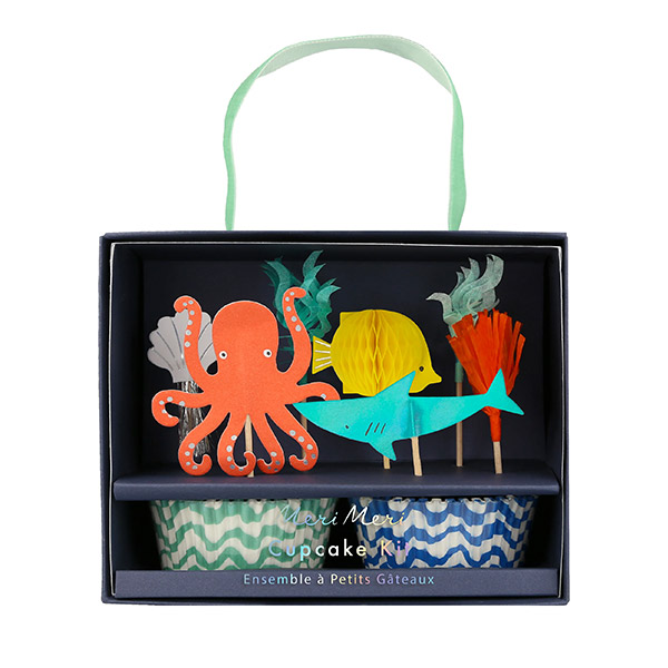 [메리메리]Octopus & Shark Cupcake Kit(24개세트)_컵케이크키트-ME267853