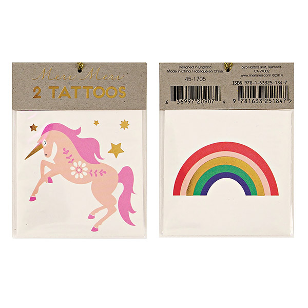 1205 RE[޸޸]Unicorn & Rainbow Small Tattoos_ŸƮ-ME133309