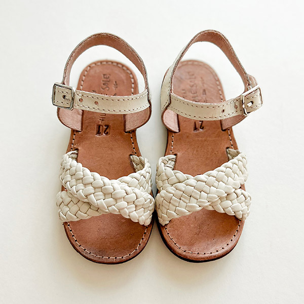 40[]Wholesale Zara Sandals-Cream Leather-Rubber Sole-HS23KSSHE0006CRE