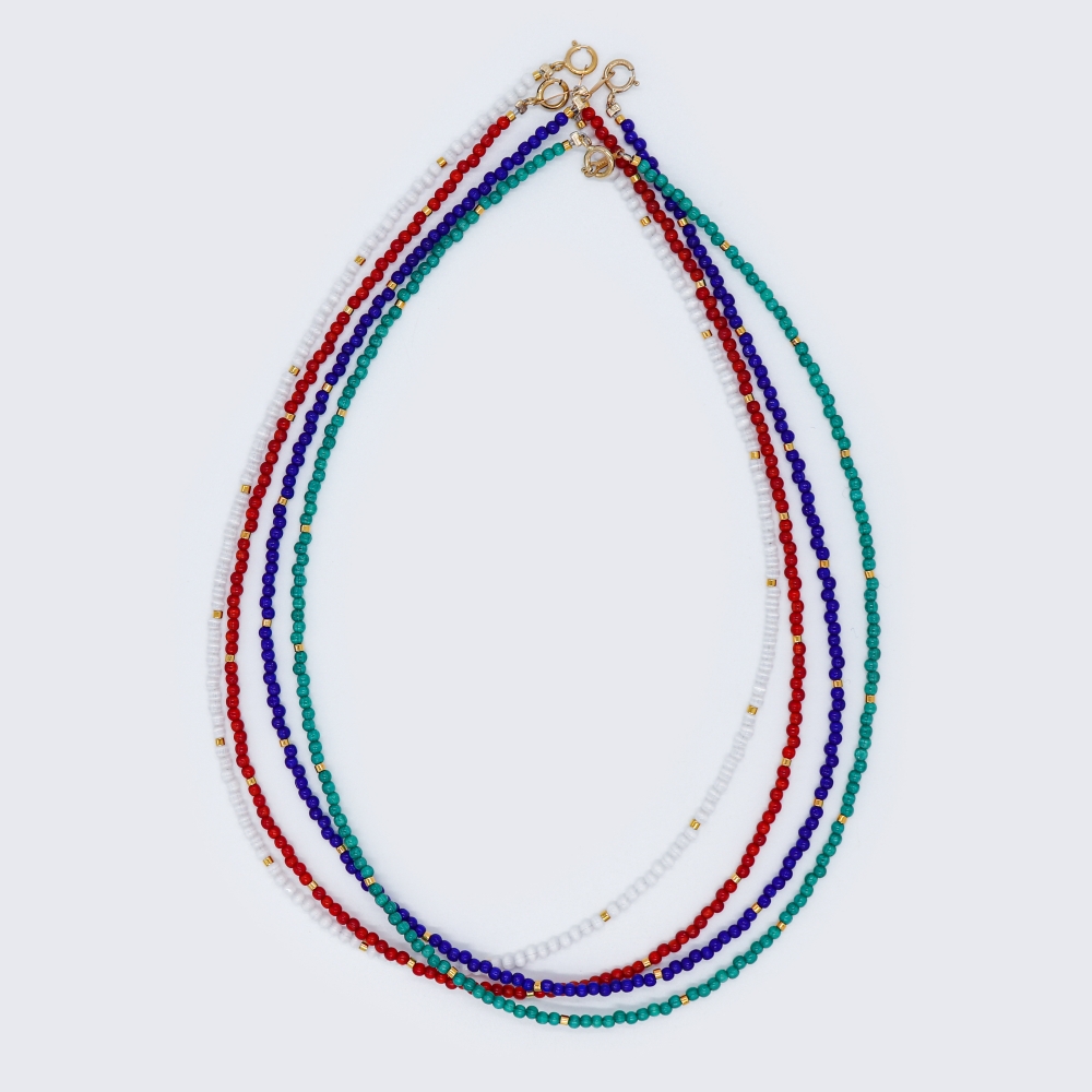 [봉보]라운드 캐츠아이 골드 비즈 초커 목걸이 Round catseye gold beads Necklace
