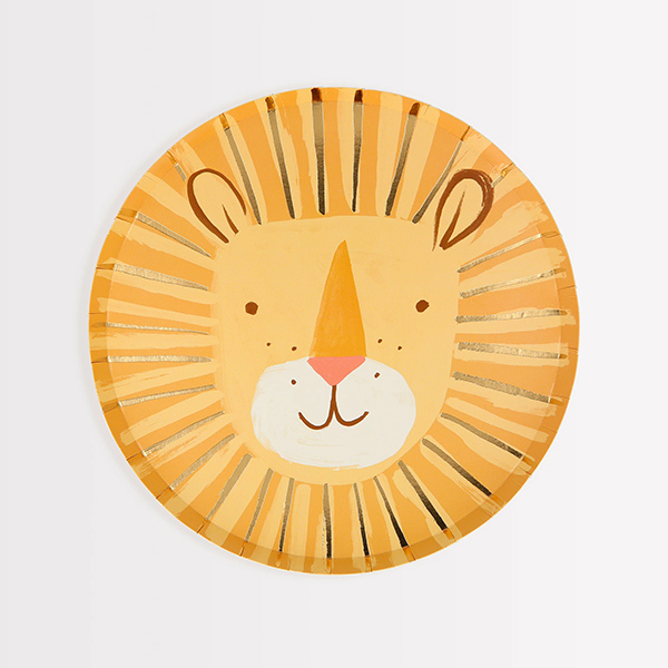 [메리메리]Lion Plates(8개세트)_파티접시-ME223344