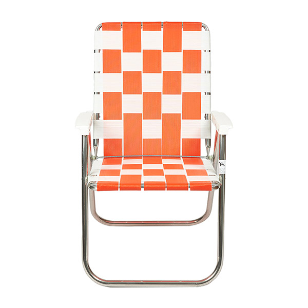 [론체어]Orange & White Classic Chair with White Arms_론체어 클래식-DUW3125