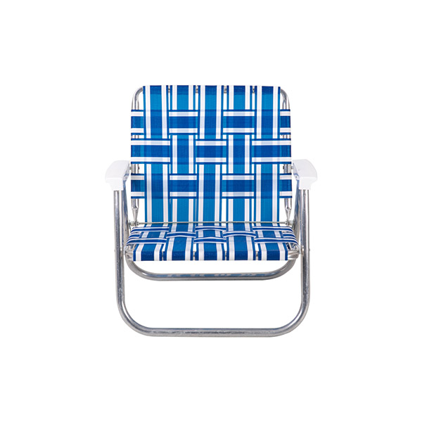 [론체어]Blue and White Low Back Beach Chair_론체어 로우백 비치-BUW2929