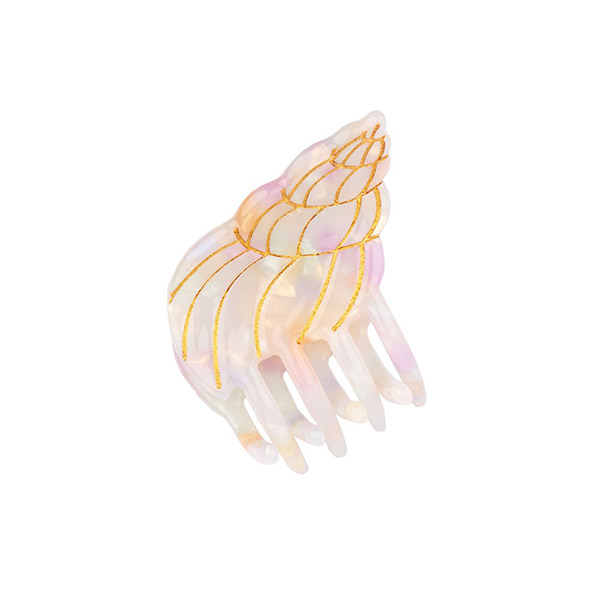 []Shell Mini Hair Claw-SU00KNCLW0049SHL