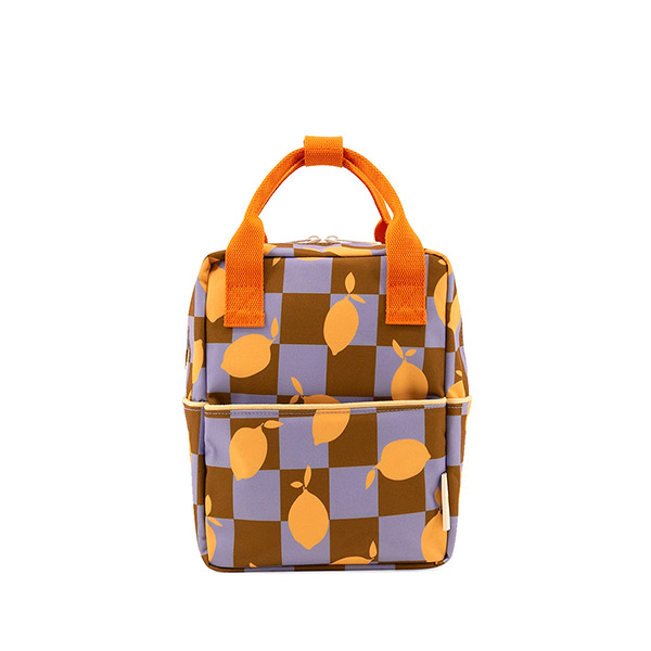 AW23[릴라고릴라]Backpack small lemons - farmhouse - checkerboard-RG00KNBAG2110SIS