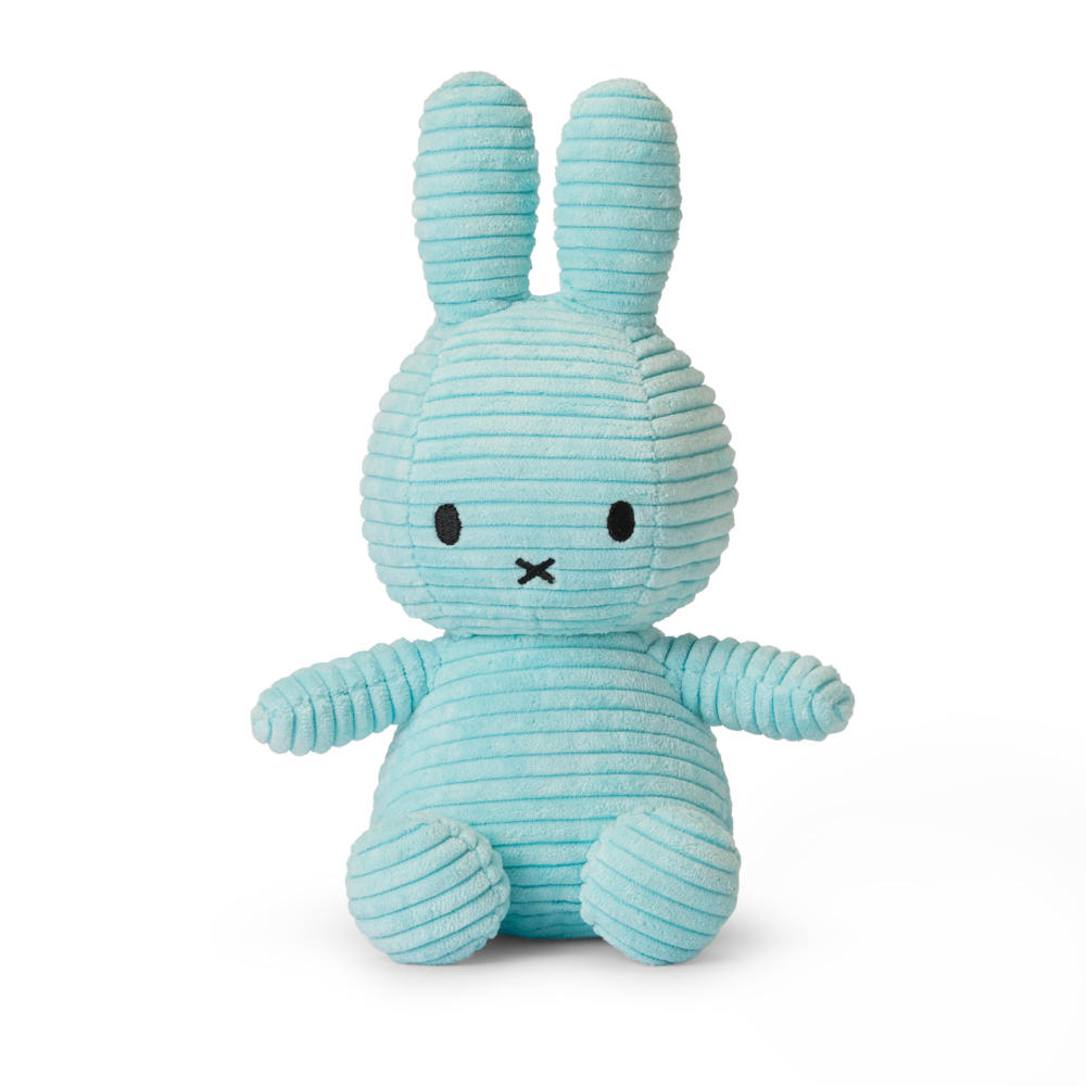 0531԰ []Miffy Sitting Corduroy Turquoise - 23 cm