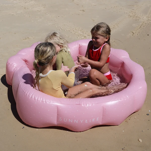 10%[써니라이프]Inflatable Backyard Pool Ocean Treasure Rose_로즈 미니 풀 수영장_S3PBYDOT