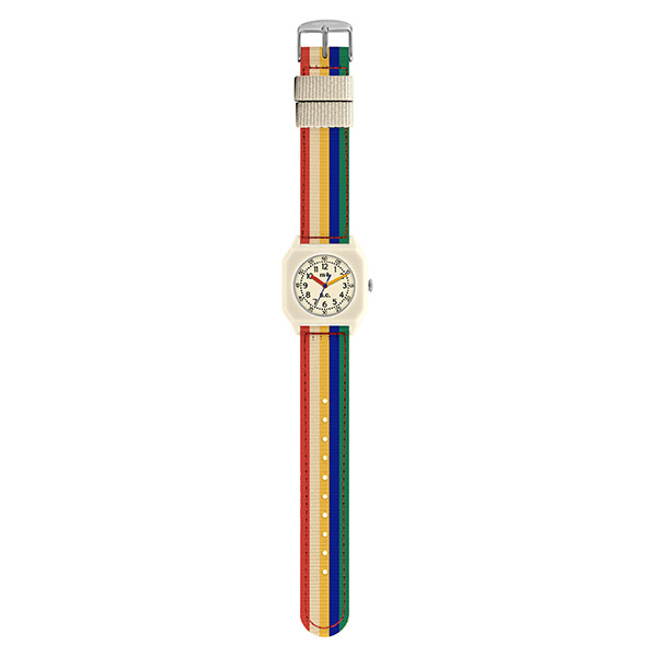 [미니쿄모X보보쇼즈]Multicolor Stripes watch-MK00KNWATMK37GYR