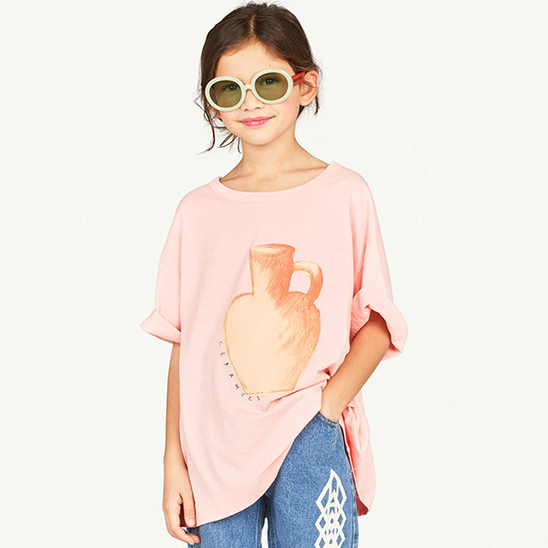 AW23[타오]Pink Rooster Oversize 티셔츠-TA23KATSH3019PNK