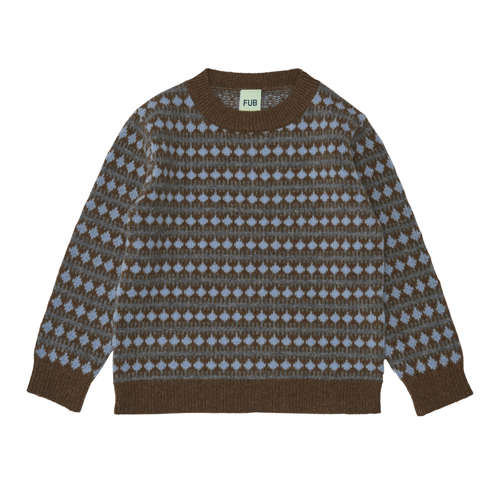 AW23[FUB KIDS]퍼브키즈 Lambswool Sweater (amber) 니트 스웨터