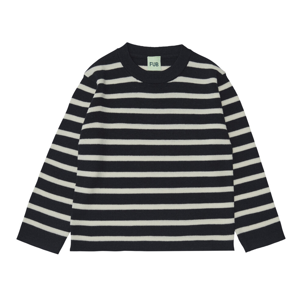 AW23[FUB KIDS]ۺŰ Longsleeve Tee (dark navy/ecru) Ʈ