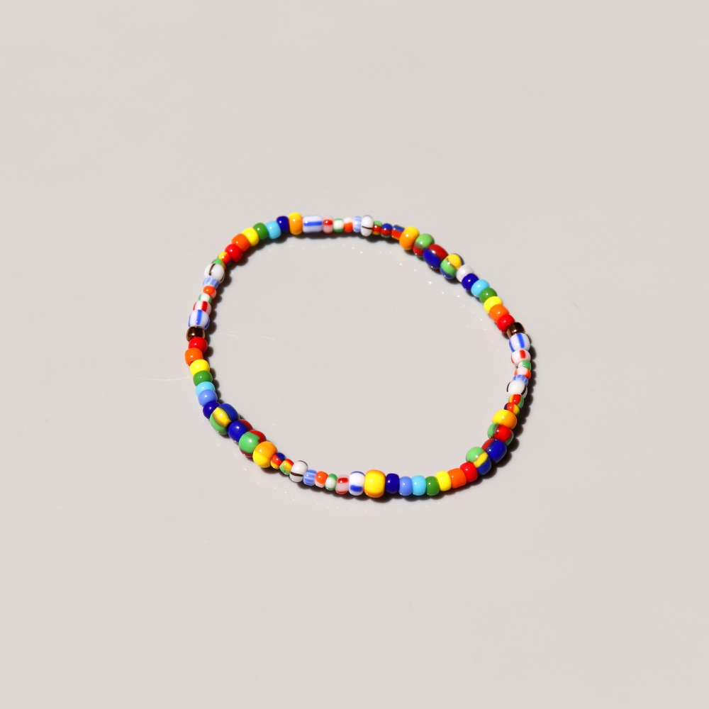 [봉보]컬러 패턴 믹스 비즈 패션 밴드 팔찌 Color pattern mix beads band Bracelet