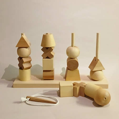 [ASOA]WOODENSTORY- STACKING TOY NATURAL XL(4구)