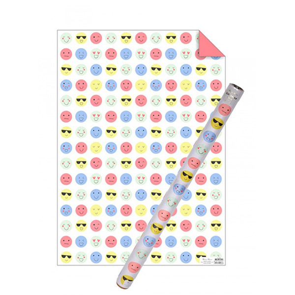1222[޸޸]Emoji Gift Wrap Roll-ME173548