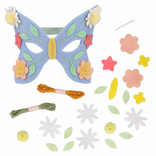 [޸޸]Flower Embroidery Butterfly Mask-ME222984