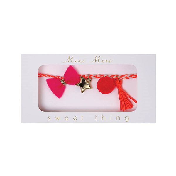 [޸޸]Pink Plaited Bracelet-ME500093