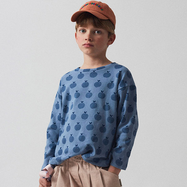 AW24[˵Ͽ콺Ű]Apples l/s ribberd t-shirt-WH24KATST4562BLU