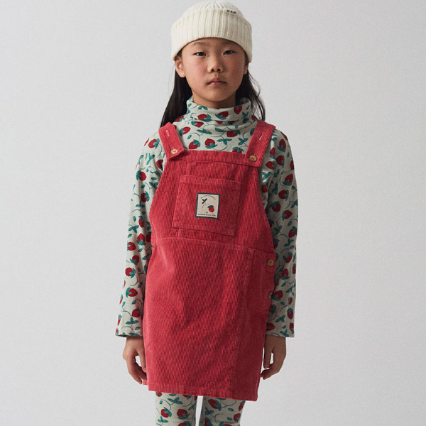 AW24[˵Ͽ콺Ű]Corduroy overall strawberry ǽ-WH24KADRE4519RED