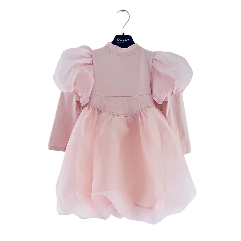 [   ڶ ] PUFF LONG SLEEVE BALLOON ORGANZA 巹-dollypink