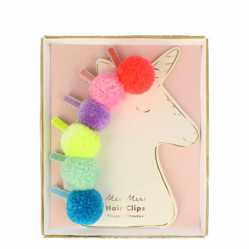 SS24 RE[޸޸]Pompom Unicorn Hair Clips(6Ʈ)_Ŭ-ME202085